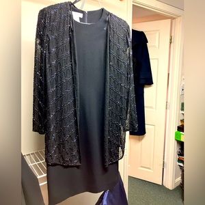 Black dress with jacket